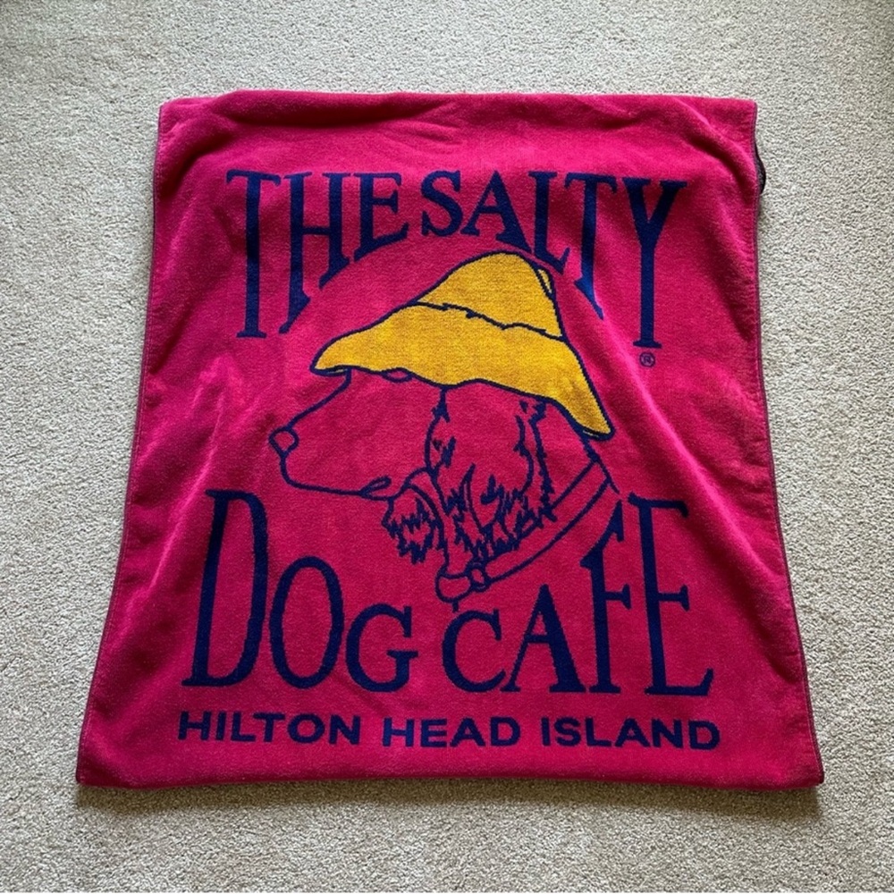 Hilton Head Salty Dog Woven Beach Towel